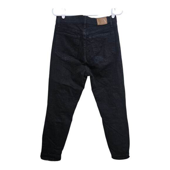 ABLE High Rise Skinny Black Raw Hem Stretch Jeans Women’s Size 30 - Picture 2 of 10